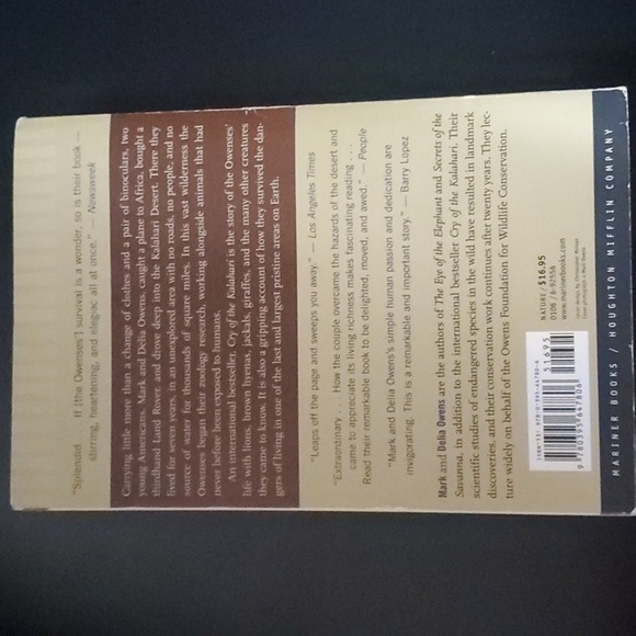 Cry of the Kalahari paperback book Mark and Delia Owens - Picture 4 of 4